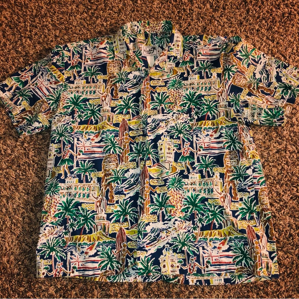 Men’s Vintage Hawaiian Shirt - Picture 1 of 3